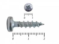 Саморезы универсальные, с полукруглой головкой, цинк HIMTEX  3.0х20 мм (500 шт)